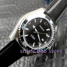 Reloj Parnis de 45mm, esfera negra, bisel cerámico, cristal de zafiro, reloj automático de movimiento MIYOTA para hombre 2024 - compra barato