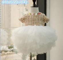 Платье для маленьких девочек 0-7 лет детское платье принцессы для 1-го дня рождения модное платье-пачка для малышей нарядное платье для маленьких девочек на свадьбу одежда для девочек 2024 - купить недорого