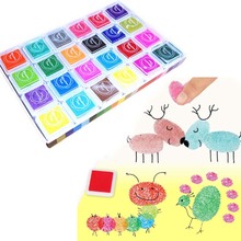 36 Colors Cartoon Kid Finger Painting Craft Set Toys For Children Colorful Fingerpaint Drawing Education Learning Inkpad Set 2024 - buy cheap