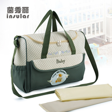 Модная многофункциональная сумка для детских подгузников большой емкости, прочная Детская сумка, сумка для мамы, сумка для подгузников 2024 - купить недорого