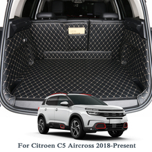 Для Citroen C5 Aircross 2018-настоящий автомобильный напольный коврик кожаный поднос ковер грузовой лайнер пользовательский коврик для багажника авто ковер внутренние коврики 2024 - купить недорого