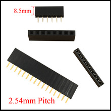 1*20 1x20 1*40 1x40 Pin 20P 40P 2.54mm Pitch Space 8.5mm Height Female Connector Single Row Straight Pin Header Strip 2024 - buy cheap