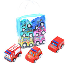 Детская игрушка, детские забавные игрушки для мальчиков и девочек, детский симулятор, обучающая игрушка с прицепом, инерционный грузовик, детский гоночный автомобиль, набор, 6 шт. 2024 - купить недорого