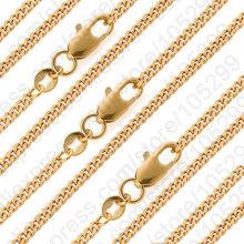 Nice colar com gravura e corrente, 10 pçs, 16-30 polegadas, colar de meio-fio plano com preenchimento de ouro amarelo, conjuntos de pingente, jóia masculina, presente 2024 - compre barato
