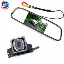 Car Auto Parking Camera Monitors System, IR night Rear View Camera With 4.3 inch LCD Car Mirror Monitor Camera 2024 - buy cheap