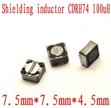 1000pcs/lot Shielded Inductor SMD Power Inductors 7*7*4MM 100uH CDRH74R 101 High Quality 2024 - buy cheap