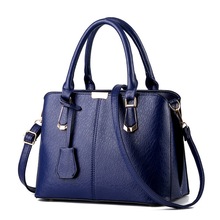 Women Bag Vintage Handbag Casual Tote Fashion Women Messenger Bags Shoulder Top-Handle Purse Wallet Leather 2019 New Black Blue 2024 - buy cheap