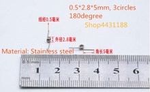 10/100Pcs Small size 0.5*2.8*5mm*3circles stainless Steel Small Torsion Spring Hardware DIY 180 degree 2024 - buy cheap