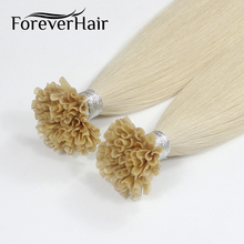 Накладные человеческие волосы FOREVER HAIR 0,8 г/локон, 16 "18" 20 ", с U-образным кончиком, европейские кератиновые, предварительно скрепленные, для наращивания, 50 шт. 2024 - купить недорого