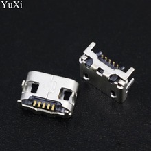Yuxi 5p 5pin mini soquete usb para carregamento, conector plugue grande de entrada usb 7.2*6.6mm para buzina de boi 2024 - compre barato