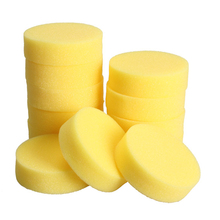 12PCS Wax sponges Round Car Polish Sponge Car Wax Foam Sponges Applicator Pads for Clean Car Cleaner Care Tools Glass Yellow 2024 - купить недорого