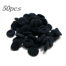 WHCYonline New Black  50pcs Soft 18mm Replacement Ear Pad Bud Foam Earbud Cover For Earphones 2024 - buy cheap