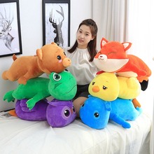 Cartoon Cute Animal Cushion Plush Toy Fox Stuffed Animal Doll Kids Pillow Soft Chicken Baby toys Christmas Gift 2024 - buy cheap