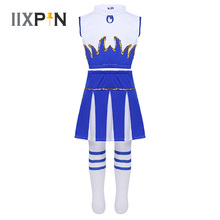 IIPXIN, Детский костюм для девочек, одежда для чарлидинга, танцевальная одежда, школьная одежда для девочек, карнавальвечерние, Рождество, Хэллоуин, косплей 2024 - купить недорого