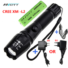 LED linterna recargable CREE XM-L2 o T6 luz 18650 al aire libre camping ciclismo potente linterna led 2024 - compra barato