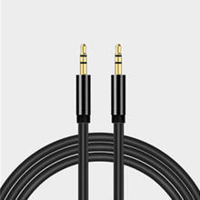 Cable de Audio Jack de 3,5mm, conector chapado en oro de 3,5mm, Cable auxiliar de Audio macho a macho para iPhone, auriculares de coche, altavoz Beats 2024 - compra barato