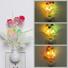 Lámpara de luz nocturna LED para el hogar, iluminación nocturna colorida y romántica con forma de seta, para decoración artística 2024 - compra barato