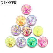 10pcs/lot 18mm resin snaps buttons for snaps jewelry button Bracelets fit Necklace Bracelet earing button jewelry ZD051 2024 - buy cheap