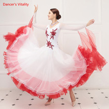 Luxury Diamond Sequins Ballroom Dance Dress Lady's Latin Waltz Dancing Dresses Women Stage Competition/Practice Dance Costumes 2024 - buy cheap