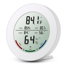 ORIA-termómetro Digital LCD para interiores, Sensor de temperatura práctico, medidor de humedad, redondo, electrónico, higrómetro 2024 - compra barato