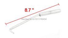 22cm 8.7" Long Silver Tone Hook Style Tip Metal Rebar Tying Bending Tool 2 PCS 2024 - buy cheap