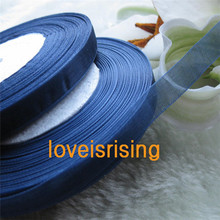 100 Yards (300 ft) 3/8'' (10mm) Double Face Navy Blue Color Sheer Organza Ribbon Wedding Party Favor Decoration Craft 2024 - buy cheap