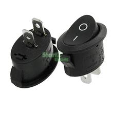 6A KCD1-105 AC/250 v 10A/125 v 2 Pin SPST ON-OFF Pressão no Oval Boat rocker Switch x 10 pcs 2024 - compre barato