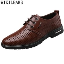 Mens Formal Shoes Genuine Leather Mens Dress Boots Venting Hole Office Shoes Men Classic Short Plush Zapatos De Hombre Ayakkabi 2024 - buy cheap