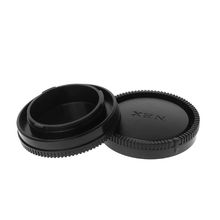 Чехол для задней крышки объектива камеры, защита от пыли, 60 мм, E-Mount, Пластиковый черный чехол для Sony A9 NEX7 NEX5 A7 A7II, Прямая поставка 2024 - купить недорого