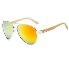 Солнцезащитные очки BerWer для мужчин и женщин, с бамбуковыми дужками 2024 - купить недорого