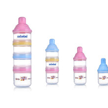 Garrafa de leite para bebês, portátil, 1 a 4 camadas, recipiente em pó, à prova de umidade, para comida de bebê recém-nascido, lanche, caixa de armazenamento de doces 2024 - compre barato