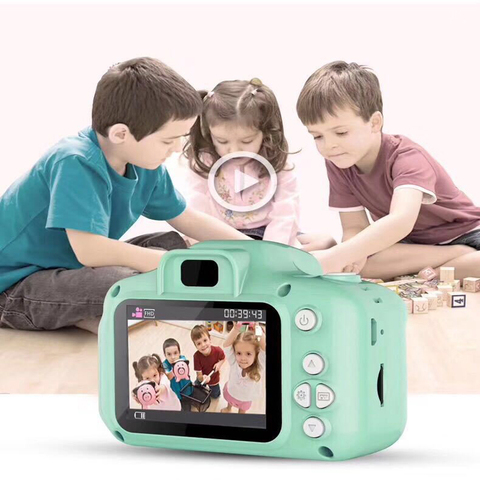 HD цифровая камера 2 дюйма 1 Милая мультяшная камера игрушки Детский подарок на день рождения 800 Вт мини X2 детские игрушки камера 2022 - купить недорого