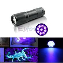 2020 New Mini Detection 9 LED UV Ultra Violet Blacklight Flashlight Torch Light Lamp 2024 - buy cheap