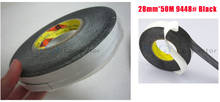 1x 28mm*50M 3M 9448 Black Two Sided Tape for Cellphone LCD/ Touch Screen/ Display/ Touch Pannel Repair 2024 - купить недорого