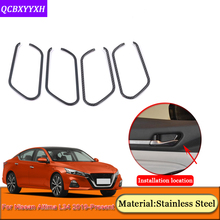 Car Styling Car Interior Door Handles Cover Trim Internal Decoration Frame Stickers Sequins For Nissan Altima L34 2019-Present 2024 - buy cheap