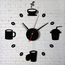 Fashion Acrylic DIY Self Adhesive Interior Watch Wall Clocks Horloge Creative Quartz Decoration Clock Diy Living Room Home Decor 2024 - buy cheap