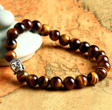 Yanting Natural onyx tiger eye stone beads bracelets for women with buddha head bracelet jewelry gift 0750 2024 - buy cheap