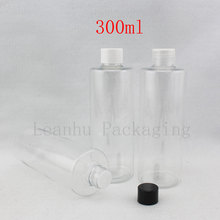 Recipiente vazio para cosméticos, recipiente de plástico pet de 300ml com tampa com rosca, recipientes de cosméticos de sabonete líquido de 10 oz 2024 - compre barato