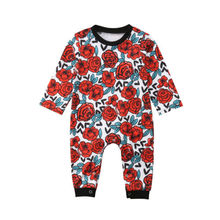 Flor Da Criança Do Bebê recém-nascido Menina Infantil Manga Longa Romper Macacão Playsuit Roupas 2024 - compre barato