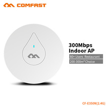 COMFAST покрытие мощный 300 Мбит/с 2,4G Wifi маршрутизатор сигнала расширитель 2 * Встроенный 3dBi антенна беспроводной потолок AP CF-E350N 2024 - купить недорого