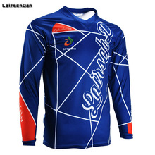 Camisa de bicicleta enduro sptgrvo lairschano azul, camiseta moto offroad, mtb, camiseta dh, bmx, motocross, corrida, 2018 2024 - compre barato