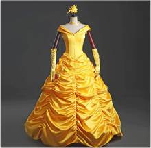 Beauty and the Beast Fancy Dress Cosplay Costume princess belle adult women female Halloween Costumes fancy Costume Suit 2024 - buy cheap