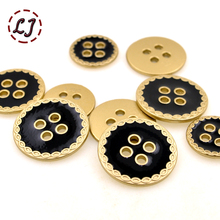 Free shipping 10pcs/lot high quality 4-holes metal gold button for shirt cloth pants bag sewing accessories 15mm/18mm/20mm DIY 2024 - buy cheap