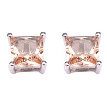 New Arrival Morganite Women Earrings 925 Sterling Silver Free Shipping Newest Fashion Jewelry Earrings PE46 2024 - buy cheap