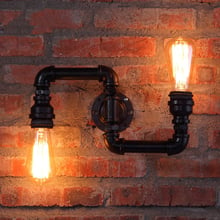 Lustre de parede para escada estilo americano, luminária retrô para loft, bar, restaurante, clube, corredor, ventilação industrial 2024 - compre barato