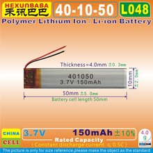 5pcs [L048] 3.7V 150mAh [401050] PLIB; polymer lithium ion / Li-ion battery for GPS,cell phone,speaker,smart watch,bluetooth,mp3 2024 - buy cheap