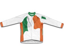 Camiseta térmica de ciclismo para hombre, ropa de invierno con la bandera de Italia 2024 - compra barato