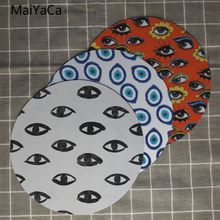 MaiYaCa Vintage Cool Evil Eye Teardrop Unique Desktop Pad Game Lockedge Mousepad Round mouse pad 22x22cm 20x20cm 2024 - buy cheap