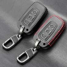 New Design 3 Button Leather Key Case for HYUNDAI Elantra Sonata Veloster IX35 for Kia Soul Sportage Car Remote Smart Fob Cover 2024 - buy cheap