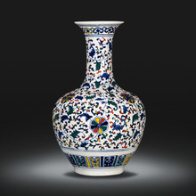 Jingdezhen traditonal chinês antigo multicolor azul e branco decoração vaso de chão de porcelana 2024 - compre barato